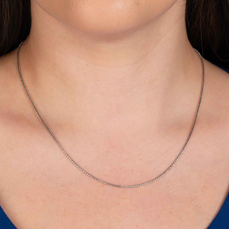 Round Box Chain, 16, 18 or 22 Inches, Yellow Plated Silver