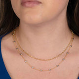 Round Box Chain, 16, 18 or 22 Inches, Yellow Plated Silver