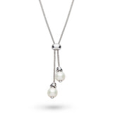 Freshwater Pearl Lariat Necklace, Sterling Silver