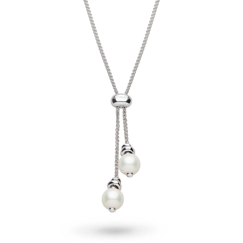Freshwater Pearl Lariat Necklace, Sterling Silver