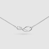 Infinity Symbol Necklace, Sterling Silver