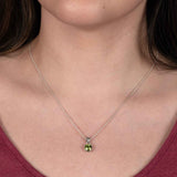 Natural Ruby Stone Pendant, Sterling Silver