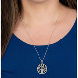 Beaded Tree of Life Pendant, Sterling Silver