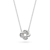 Marina Rope Knot Necklace, Sterling Silver