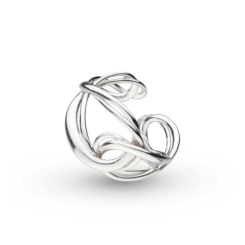 Open Design Ring, Size 8, Sterling Silver