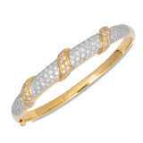 Pre-Owned Diamond Bnalge Bracelet, 18K Yellow Gold