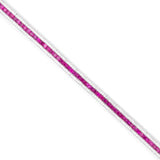 Pre-Owned Ruby and Diamond Bracelet, 18K White Gold