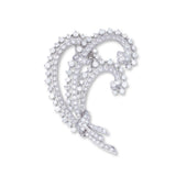 Pre-Owned Diamond Spray Pin, 18K White Gold