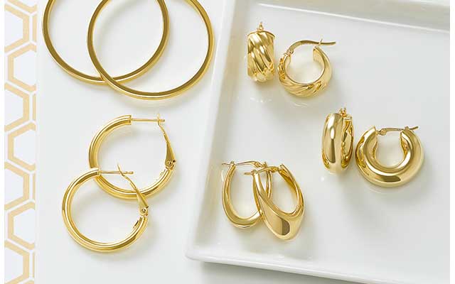 Gold Hoop Earrings