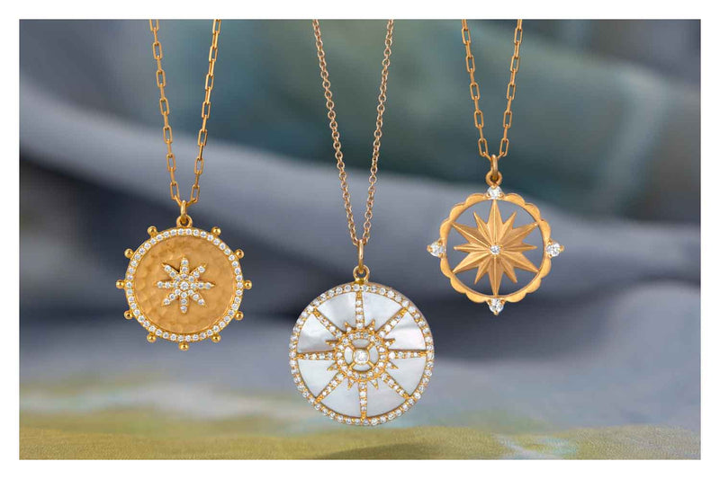 gold and diamond medallion