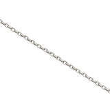 Oval Links Ankle Bracelet, Sterling Silver