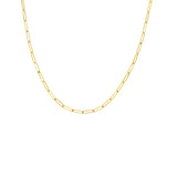 Paperclip Ankle Bracelet, 9 Inches, 14K Yellow Gold