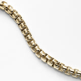 Rounded Box Link Necklace, 20 Inches, 14K Yellow Gold