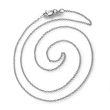 Cable Chain, 18 Inches, 18K White Gold