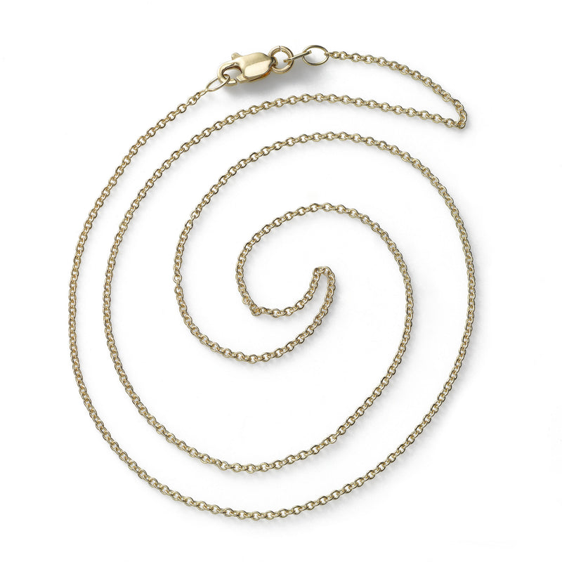 Cable Chain, 18 Inches, 18K Yellow Gold
