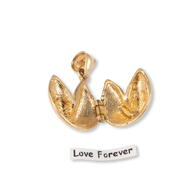 Pre-Owned Fortune Cookie Locket, 14K Yellow Gold