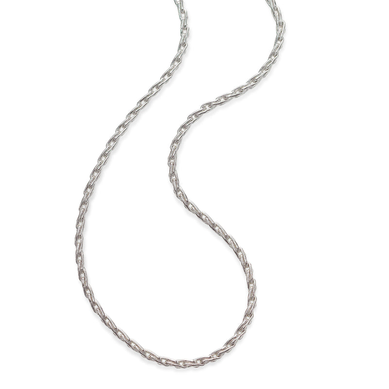 Parisian Wheat Chain, 18 Inches, 14K White Gold