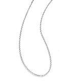 Squared Cable Chain, 30 Inches, Sterling Silver