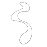 Round Wheat Gold Chain, 18 or 20 Inches, 14K White Gold