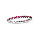 Ruby Eternity Band, 14K White Gold