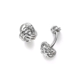 Double Knot Cufflinks, Sterling Silver