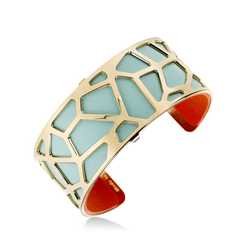 'Giraffe' Gold Tone Open Cuff Bracelet, by Les Georgettes