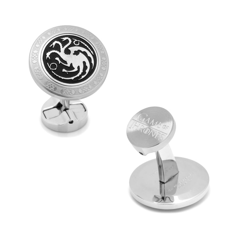 Targaryen Filigree Cufflinks, Stainless Steel