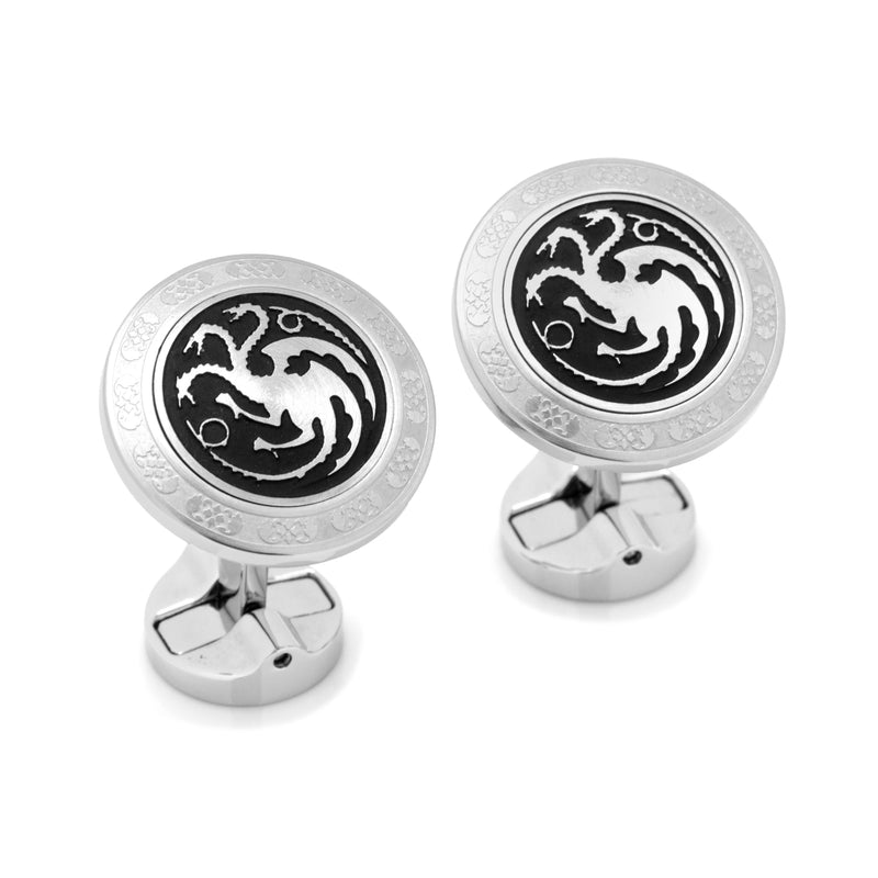Targaryen Filigree Cufflinks, Stainless Steel