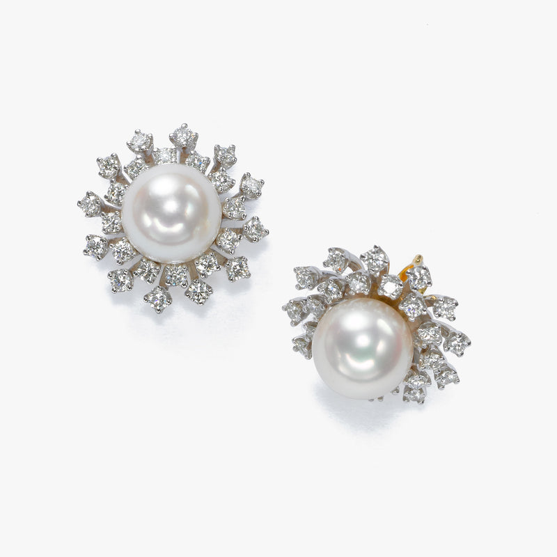 Snowflake Earring Jackets, 14K White Gold