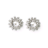 Snowflake Earring Jackets, 14K White Gold