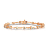 Fancy Brown Diamond Bracelet, 14K Rose Gold