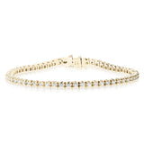 Four Prong Diamond Bracelet, 2 Carats, 18K Yellow Gold