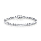 Delicate Diamond Tennis Bracelet, 1.40 Carats, 14K White Gold