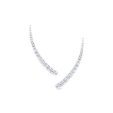 Graduating Diamond Ear Climbers, 14K White Gold