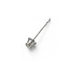 Single Diamond Stud, .04 Carat, 14K White Gold