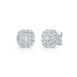 Convertible Diamond Jacket Earrings, 14K White Gold