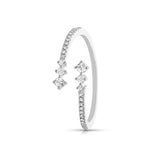 Diamond Bypass Ring, 14K White Gold