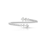 Diamond Bypass Ring, 14K White Gold