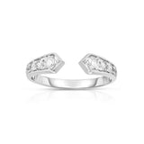Graduating Diamond Ring, 14K White Gold