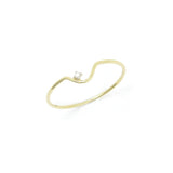 Super Skinny Diamond Ring, 14K Yellow Gold