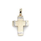 Florentine Finish Cross, 14 Karat Gold