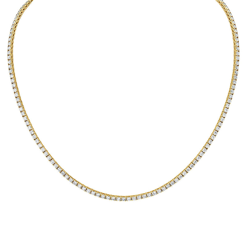 Diamond Choker Necklace, 2.35 Carats, 14K Yellow Gold
