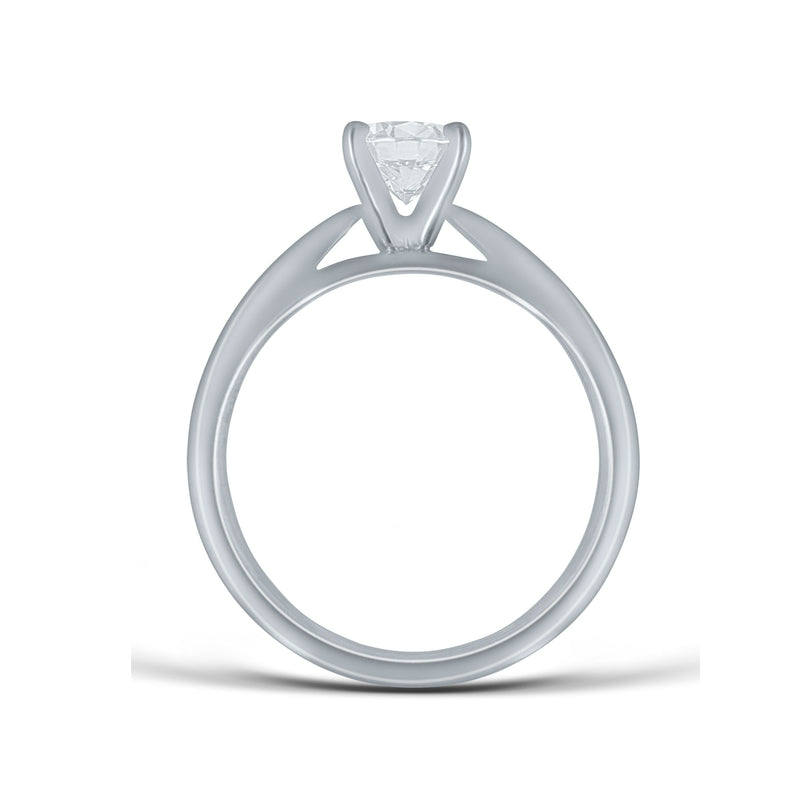 Engagement Ring Mounting, Solitaire Style, Platinum