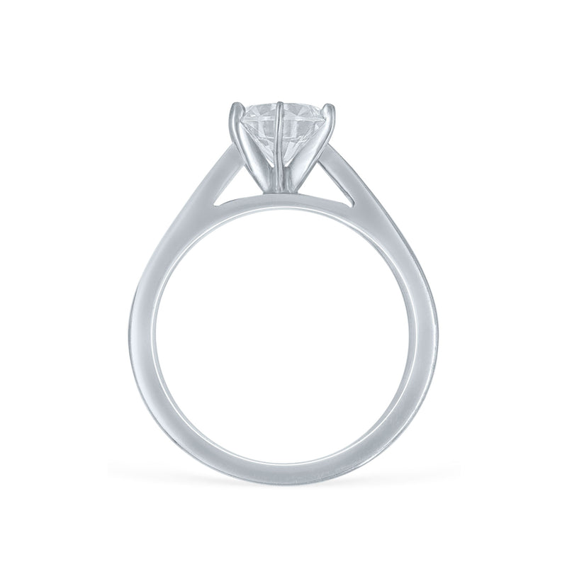 Engagement Ring Mounting, Solitare Style, 14K White Gold
