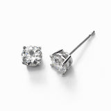 Diamond Stud Earrings, .33 Carat total, H/I/J, SI2/I1, 18K White Gold
