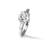 Round Diamond Ring, 0.69 Carat, Platinum