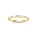 Halfway Shared Prong Diamond Band, 14K Yellow Gold