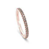 Prong Set Diamond Eternity Band, 14K Rose Gold
