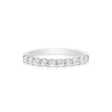 Half Way Around Diamond Band, .50 Carat, 14K White Gold