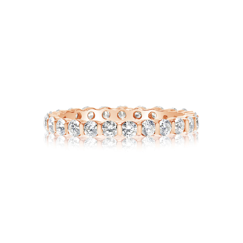 Diamond Eternity Band, 1 Carat Total, 14K Rose Gold